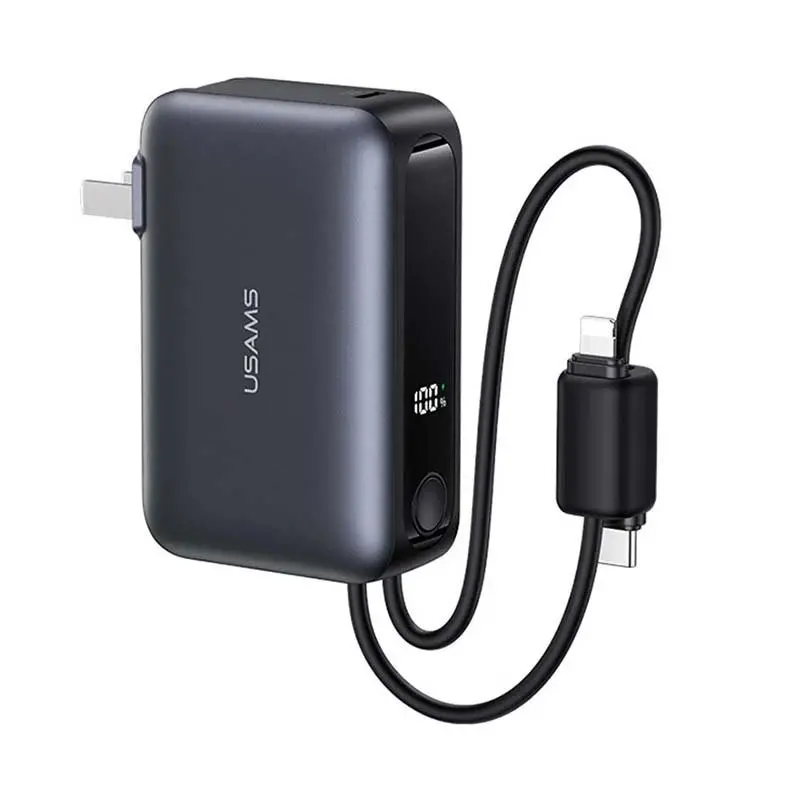 پاوربانک یوسمز مدل US-CD260 ظرفیت 10000 میلی‌آمپر‌ ساعت توان 22.5 وات -01